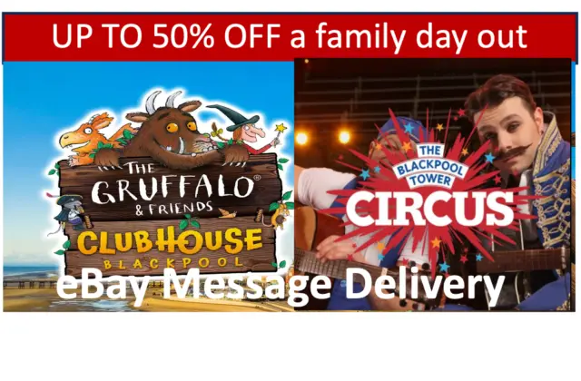 🎉  DISCOUNTED ENTRY To The Gruffalo & Friends ClubHouse & Blackpool Circus ✅