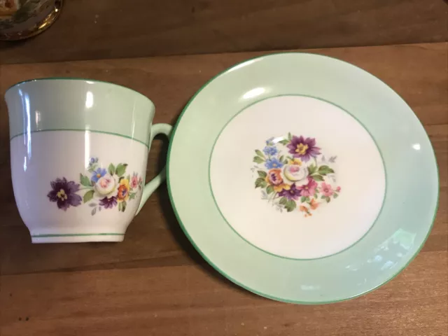 Juego de tazas y platillos vintage Colclough China Bone China Demitasse Longton Inglaterra 2