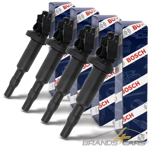 4x BOSCH ZÜNDSPULE ZÜNDMODUL FÜR BMW 1-E87 3-ER E46 E90 5-ER E60 520 X1 X3 Z4