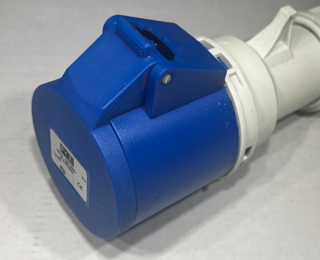 Event Power Socket PCE 32A SOCKET Blue IP44 240v Cable Mount Single Phase Electrical Event ...