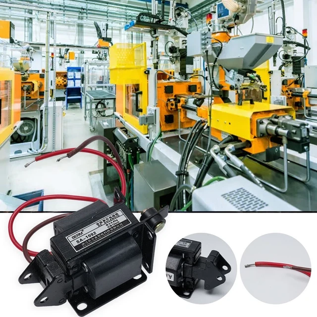 Elettromagnete A Solenoide SA-2602 220VAC - Forza Di Trazione 19.6N, Corsa 15mm, Per Applicazioni Industriali