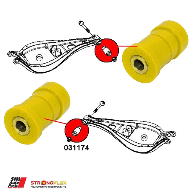 Bras inférieur arrière réglable BMW E36 E46 90ShA noir Bras inférieur arrière réglable BMW E36 E46 90ShA noir