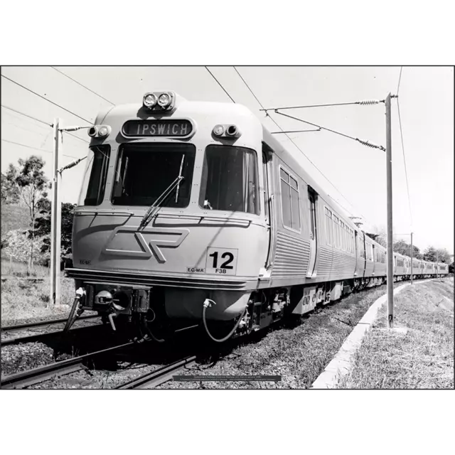 Queensland Railways Electric Train Art Print – BrisbaneEMU 1980 – 3 sizes Poster