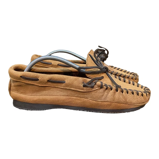 Vintage Taos Indian Made Mox - Moccasins Made in USA size 9