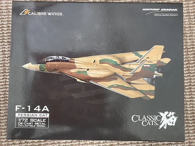 Modèle Réduit Calibre Wings F-14A Tomcat IRIAF 1:72 - Métal Et Plastique - Boîte Neuve