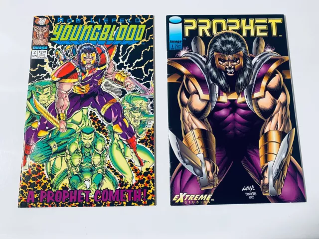 Youngblood # 2 Prophet # 1 Image Comics Lot 1992 1st Prophet Shadowhawk