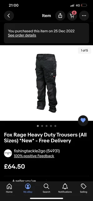 Fox Rage HD Trousers / Predator Fishing Clothing