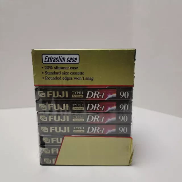 Lot Of 10 FUJI DR-I 60 Minute Blank Audio Cassette Tapes Vintage NEW OLD STOCK