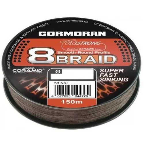 Cormoran Corastrong 8-fach 150m Braid Super Fast Sinking Geflochtene Schnur