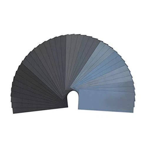 Lot de 36 Papier de Verre LANHU Papier Abrasif 23 x 9.3cm à Sec à l'Eau 320/4...