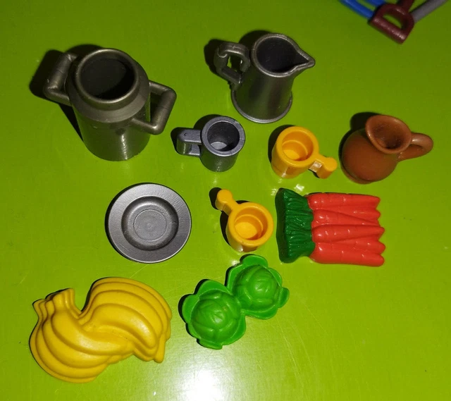 Lot D'accessoires Playmobil - 10 Casques (musique, Chantier) Noirs - Neuf
