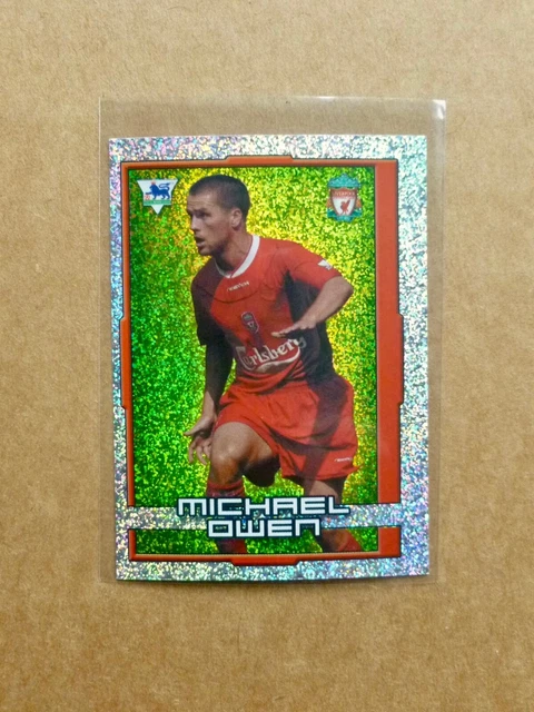 Merlin FA PREMIER LEAGUE 04 - Michael OWEN - Liverpool - Foil Sticker 2004
