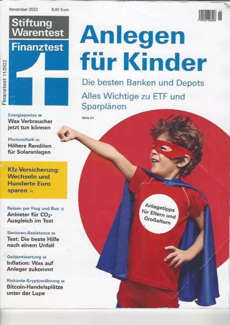 Zeitschrift Finanztest Heft 11/2022 November 2022 Stiftung Warentest