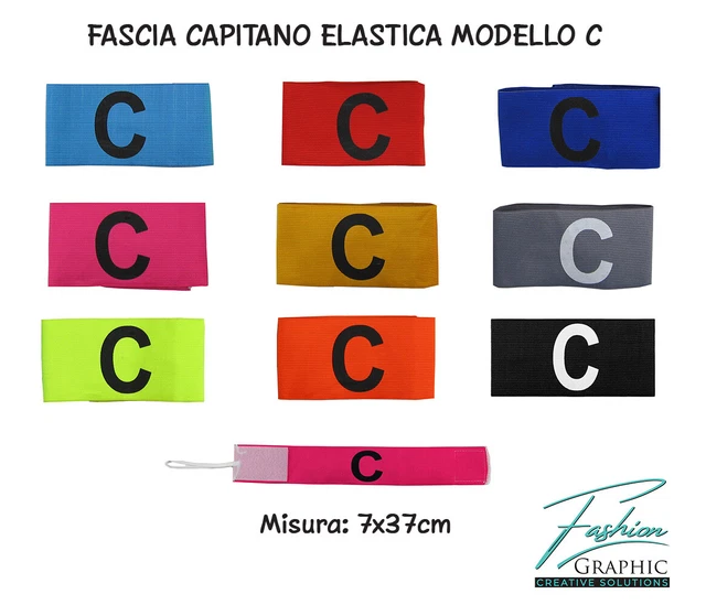 Fascia Da Capitano Captain Armband Per Calcio Sport Braccio Elastica Laccetto