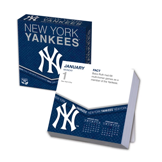 NEW YORK YANKEES 2024 Box Calendar 17.99 PicClick