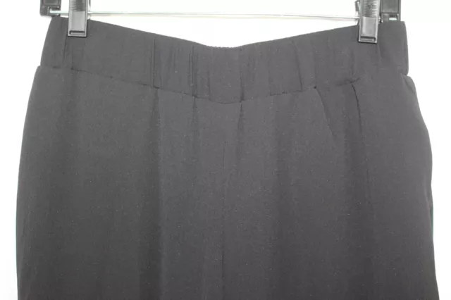 NWT INC International Concepts Womens Black Wide Leg Pull On Pants S 2