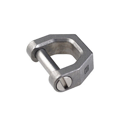 CH2 Titanium D Shape Keyring, for Car Key, Tool and EDC, Stonewashed, Mecarmy