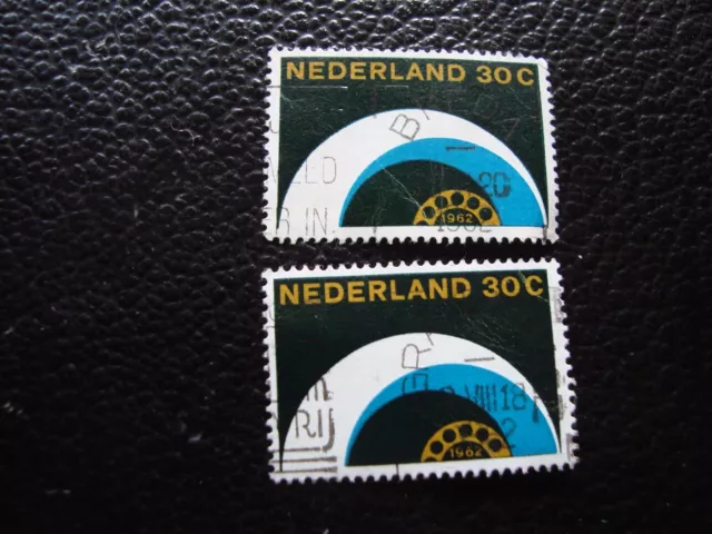 PAYS-BAS - timbre yvert et tellier n° 754 x2 obl (A31) stamp netherlands (A)