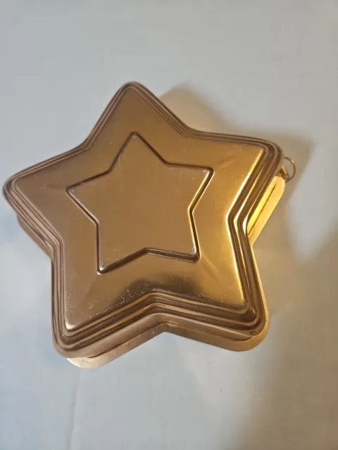 vintage copper aluminum star mold