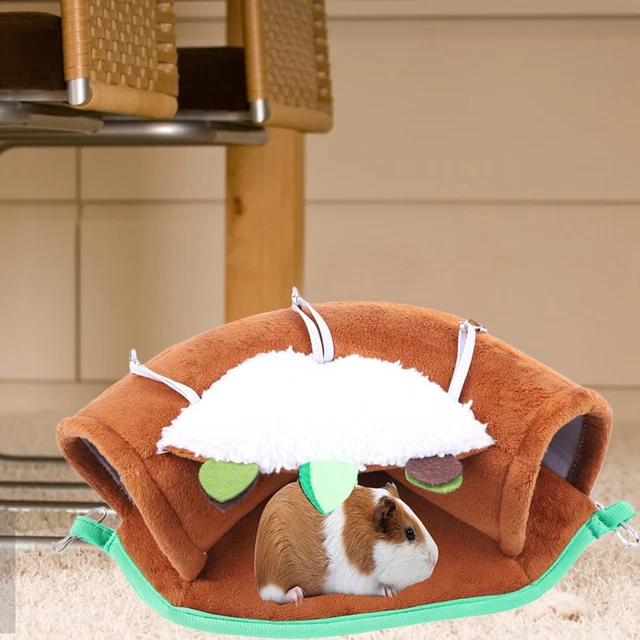 Meerschweinchen-Hängemattenhaken, fest, winddicht, Mini-Hamster-Schlafhaus,