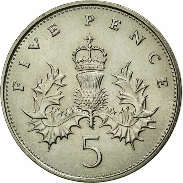[#78356] Coin, Great Britain, Elizabeth II, 5 Pence, 1987, AU(50-53), Copper-nic 2