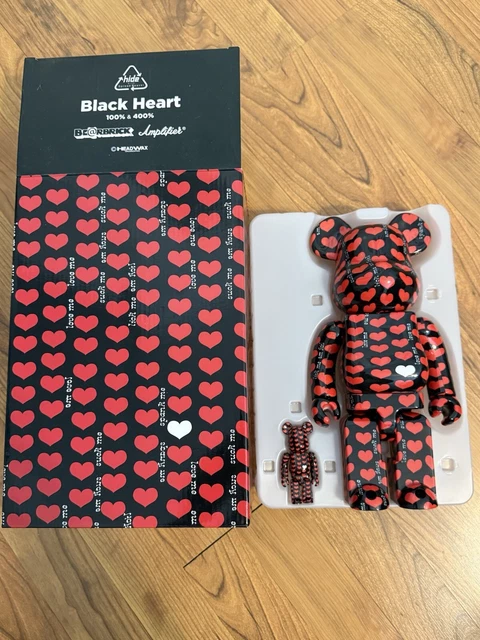 MEDICOM TOY - ベアブリック 100% & 400% Black Heart ブラックハート BE@RBRICK Black Heart 100％ 400％ ベアブリック MEDICOM TOYのBE
