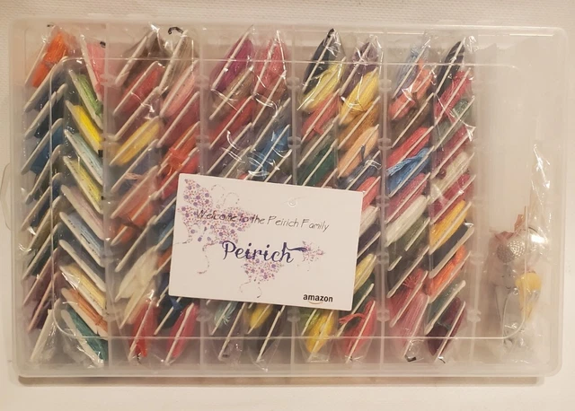 Kit de hilo dental bordado Peirich para punto de cruz/pulseras de amistad