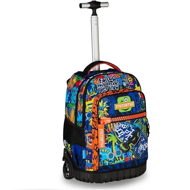Zaino Scuola Mitama SCHOOL SKATE - Triplo Scomparto, Spallacci Ergonomici Per Bambini E Ragazzi
