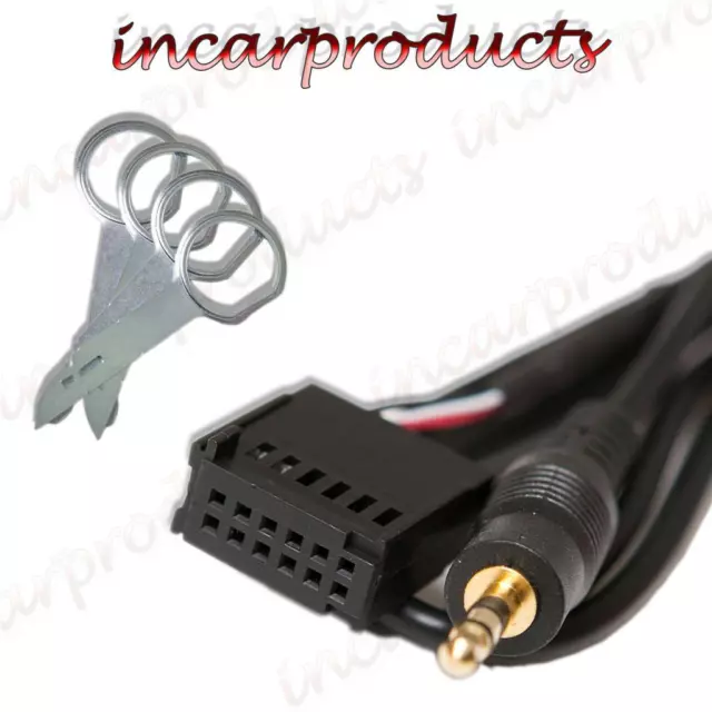 Ford 6000 CD Aux Input Adapter for iPod MP3 with Radio Disassembly Pins