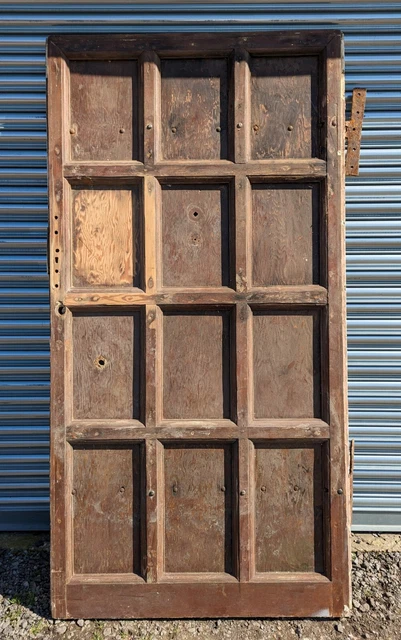 LARGE PITCH PINE AND VENEER INTERNAL DOOR / BARN CONVERSION DOOR W 1158mm DI0851