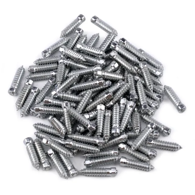 100pc 25mm x6mm Car Motorcycle Tires Stud Screw Snow Spikes Wheel Chain Studs wh