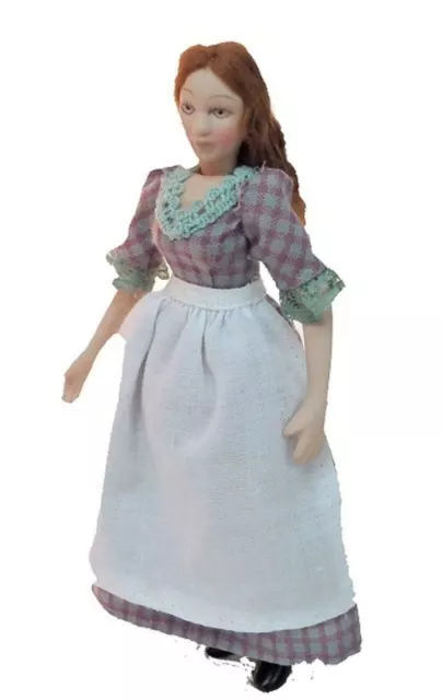 Casa Delle Bambole Vittoriano da Portata Girl Miniatura Donna Porcellana Persone