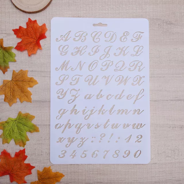 Lettering Stencil Letter Alphabet Stencils Painting Paper Craft Number Word