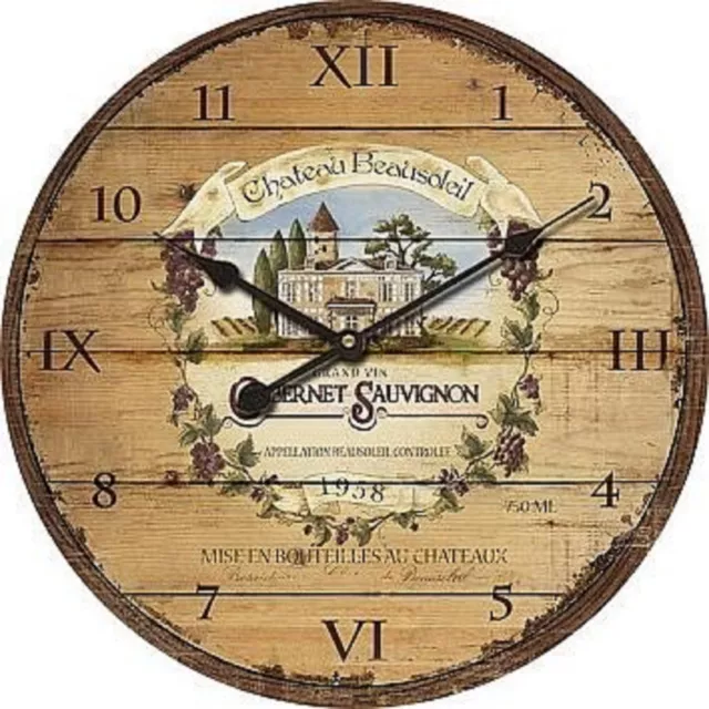 Extra, Extra Large Retro Shabby Chic Wall Clock. 58cm Diameter (22" +) 8125