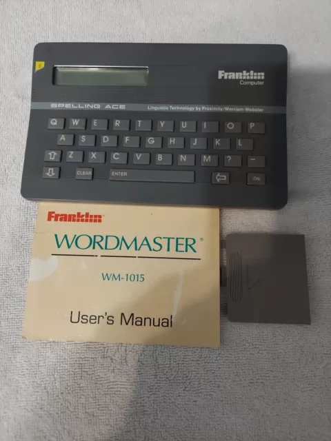 Vintage Franklin Computer Spelling Ace SA-98 English Spell Checker