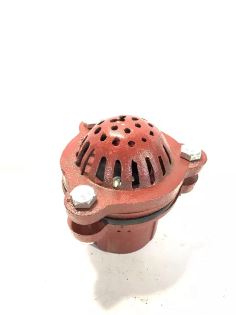 2 in. Threaded FNPT Foot Valve Cast Iron Neoprene Pump Suction Hose Prospecting