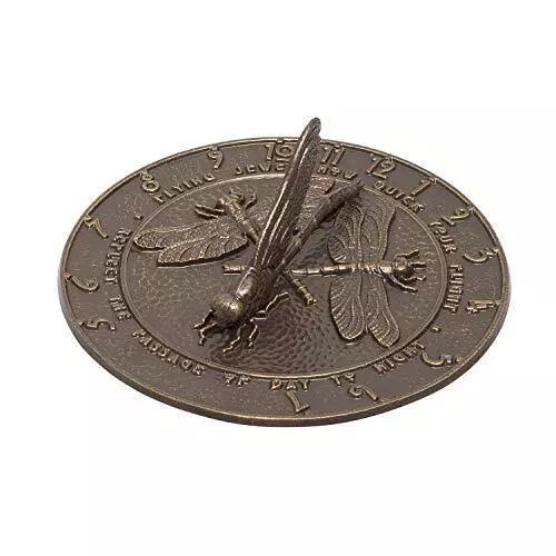 Whitehall Products Dragonfly Sundial, French Bronze 2