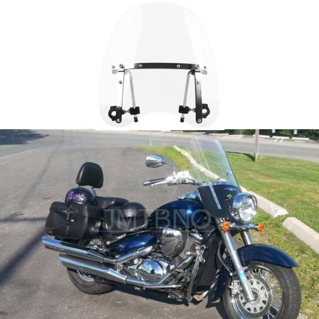 18"x16" Motorcycle Large Windshield Windscreen For Suzuki Boulevard C50 M50 M90