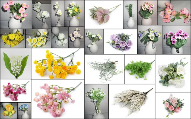 Kunstblumen Frühlingsblumen künstliche Pflanzen Blumen wahlweis (ohne Vase)