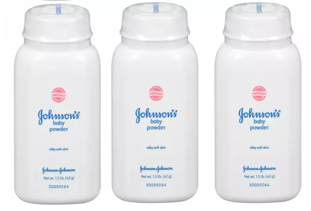 Johnsons Baby Powder Talc 50g 1.5oz Travel Size International version Pack of 3