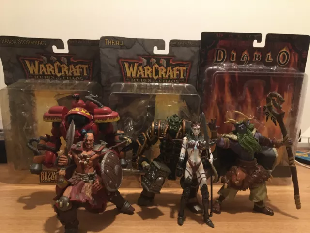 Blizzard Action Figure Lot Diablo Warcraft Starcraft Rogue Thrall Firebat + More