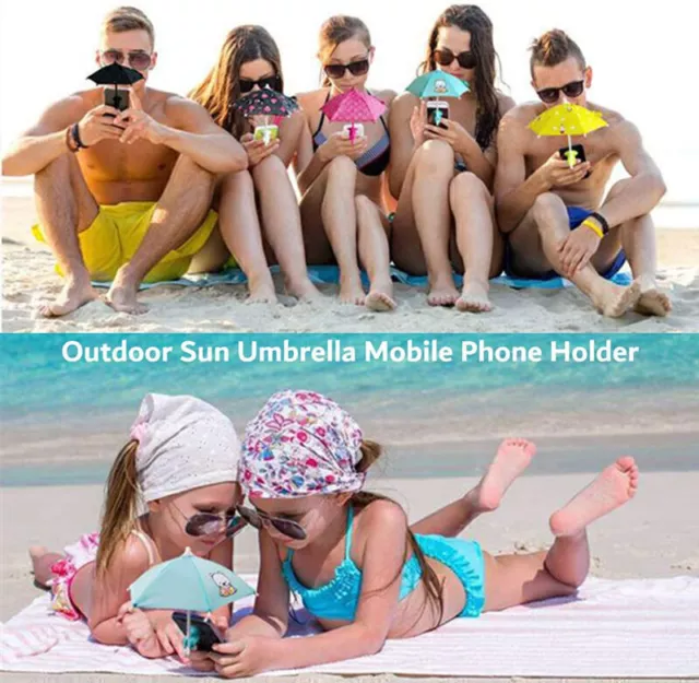 2X Phone Umbrella Suction Cup Stand Universal Adjustable Phone Stand Sun Visor