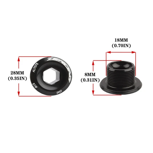 Lot De 2 Boulons De Manivelle Vélo M12 – étanches, Longueur 20,5 Mm, Filetage 12,4 Mm, Acier, Noir/argent/bleu