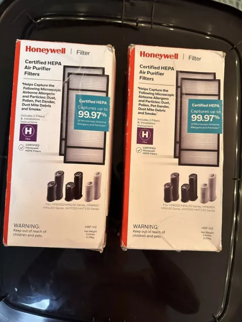 NEW Lot Of 2 - 2 Pack Honeywell Type H HRF-H2 Air Purifier Replacement Filter