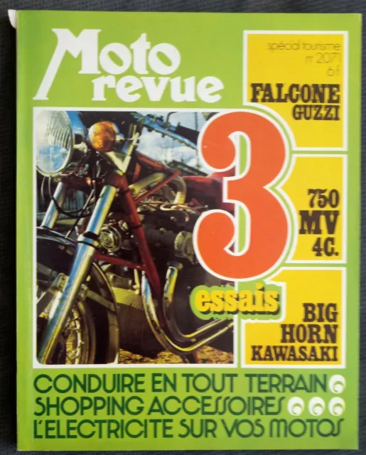 MOTO REVUE N° 2071  -  SPECIAL TOURISME  -   8 Avril 1972