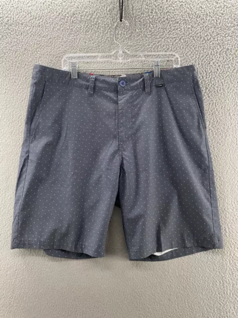 Travis Mathew Shorts Mens 37 Gray Polkadot 37x10 Chino Lightweight Hybrid Golf