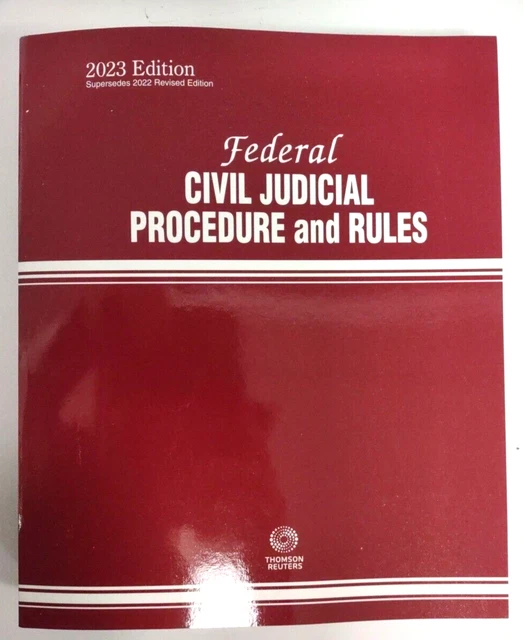 NEW 2023 FEDERAL Civil Judicial Procedure and Rules Thomson Reuters 14