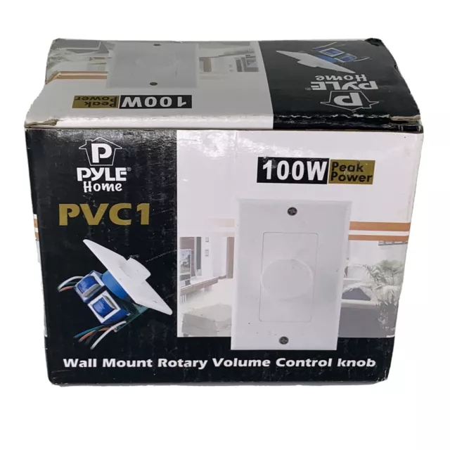 Pyle PVC1 Wall Mount Rotary Volume Control Knob For Home Audio Systems, Theatre