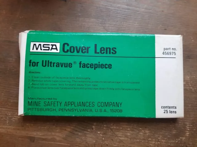 MSA Cover Lens for Ultravue - 24pk - New Old Stock (NOS) 456975