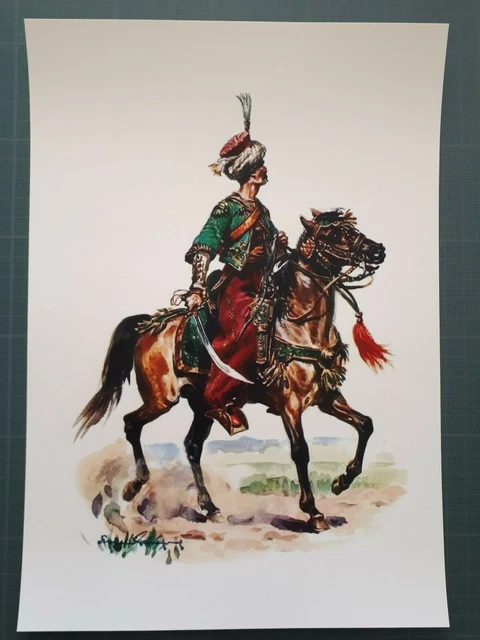 Figurine Ancienne En Plomb Mamelouk à Cheval – Premier Empire – Le Cimier Conrad 110 Mm